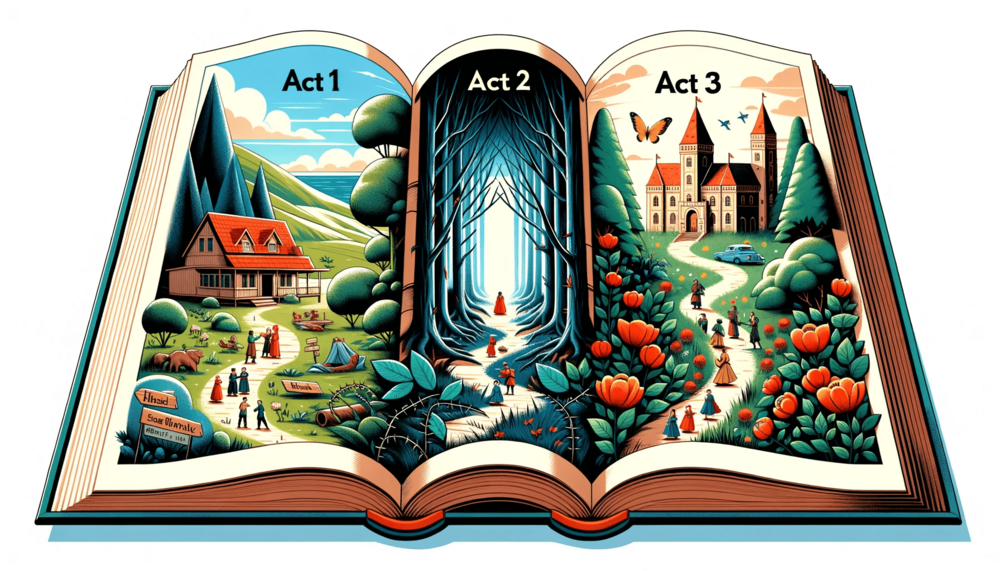an illustration of the 3 Act structure