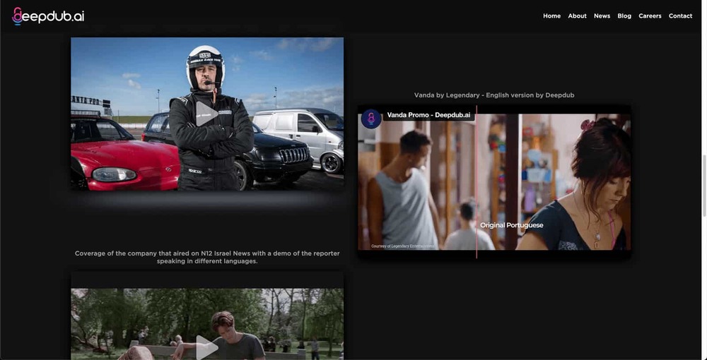 DeepDub website screenshot