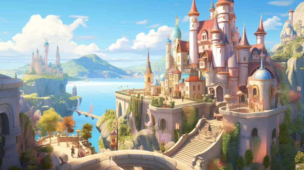 an illustration of a medieval castle