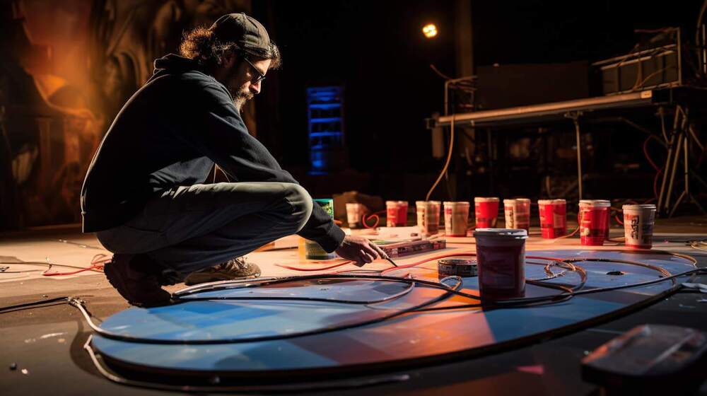 foley artist at work