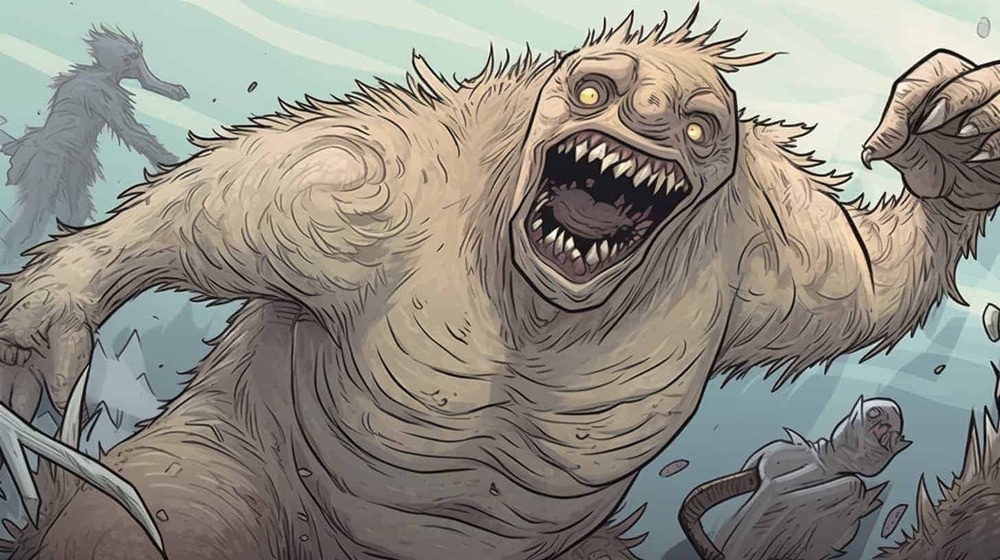 an illustration of a monster from a horror film