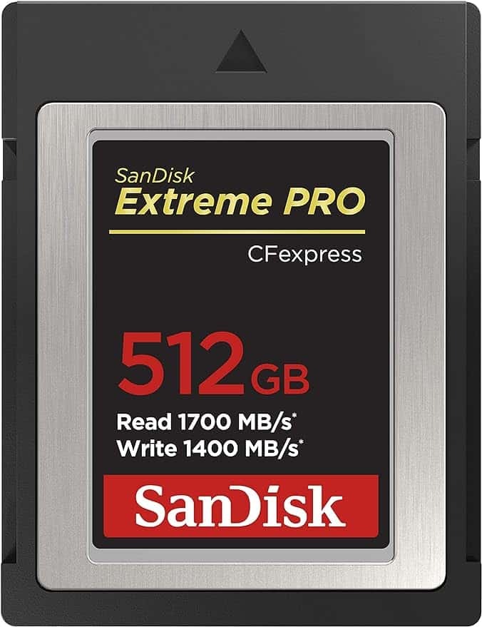 sandisk 512GB Extreme Pro Cfexpress card