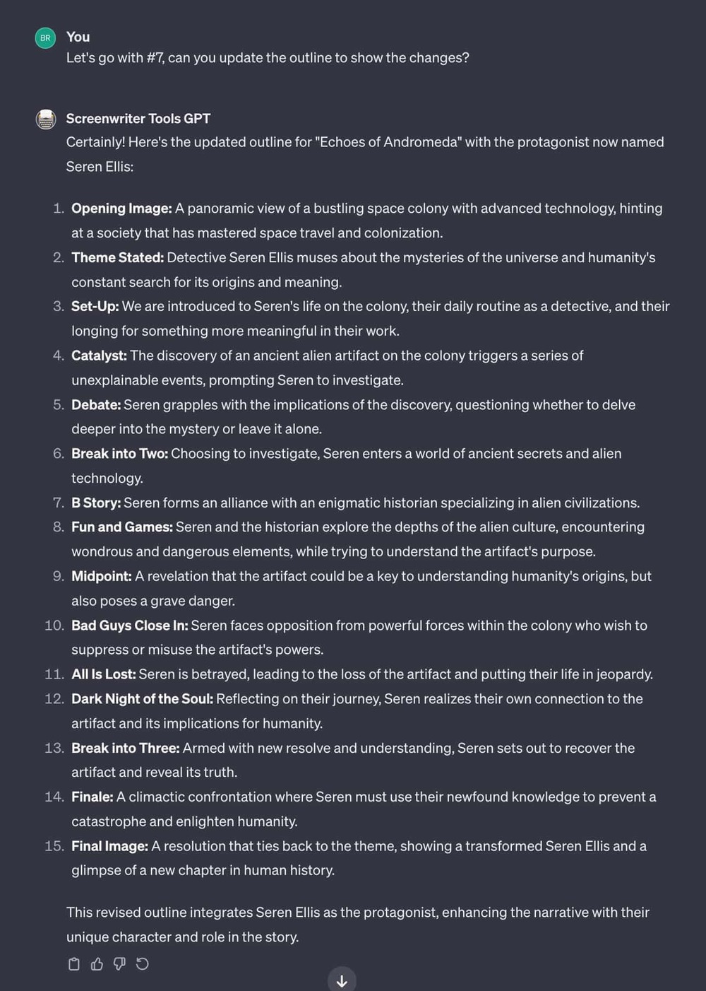 save the cat GPT updated outline